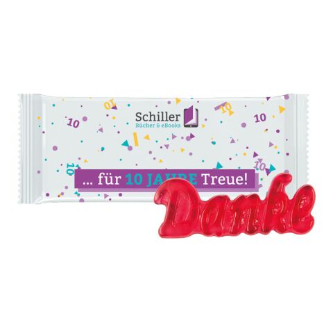 Fruchtgummi 1er Danke weiß | ohne Werbeanbringung