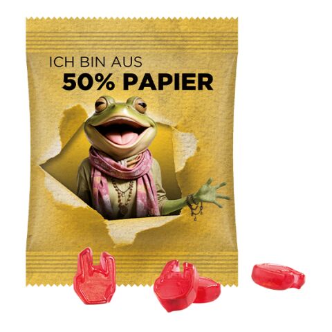 Minitüte 10g, Sonderformen weiß | 4c Euroskala - Folie | Folie mit ca. 50% Papier
