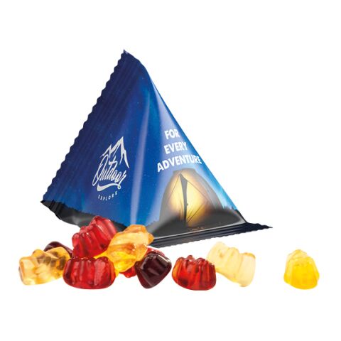 Tetraeder 15g, Gummibärchen 30% Fruchtsaft weiß | ohne Werbeanbringung