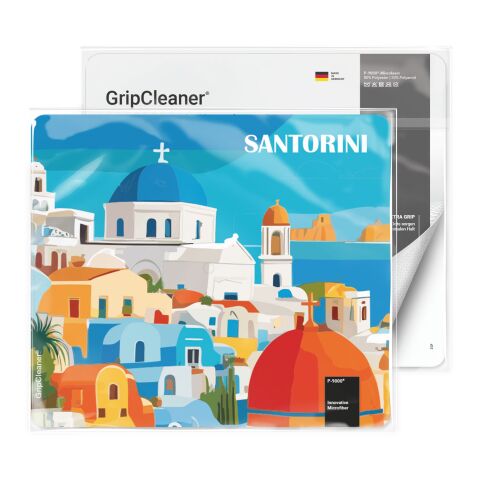 Werbeartikel GripCleaner 4in1 Mousepad – bunt – mit Logo bedruckt als Displayreiniger für die Büroausstattung