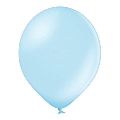 Werbeartikel Luftballon – hellblau – mit Logo bedruckt 100/110 cm für Messen und Events