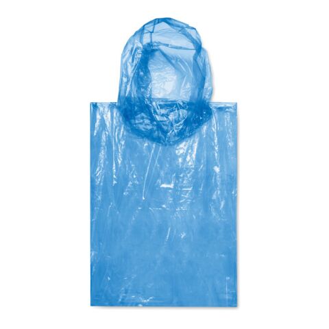 Regenmantel im transparenten Polybeutel