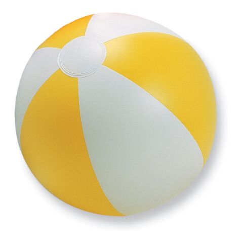 Wasserball mit farbigen Streifen gelb | ohne Werbeanbringung | Nicht verfügbar | Nicht verfügbar | Nicht verfügbar