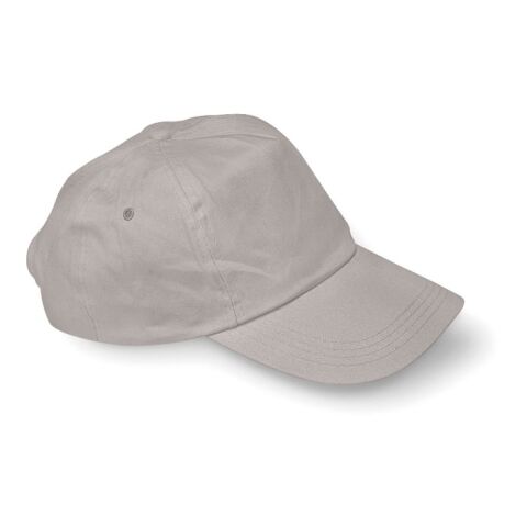 Werbeartikel Baseball-Cap – grau – mit Logo bedruckt