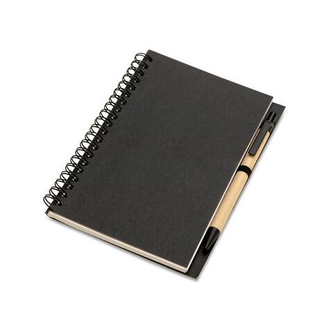 Recyceltes Notizbuch Blankopapier schwarz | ohne Werbeanbringung | Nicht verfügbar | Nicht verfügbar | Nicht verfügbar