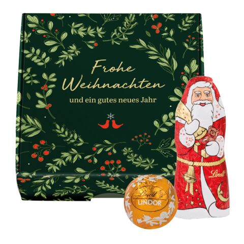 Klappbox S Weihnachten ohne Werbeanbringung | Minikugeln&amp;Weihnachtsmann