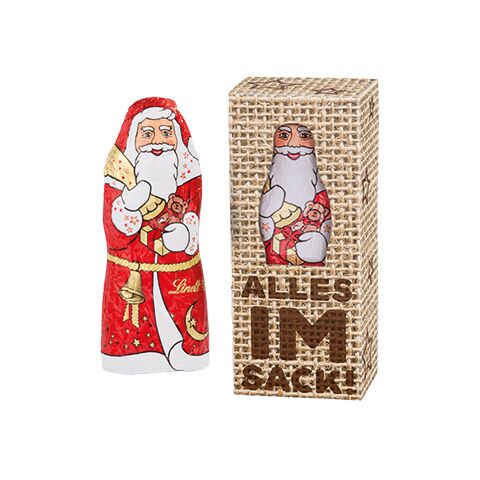 Lindt Weihnachtsmann 10g weiß | 4c Euroskala