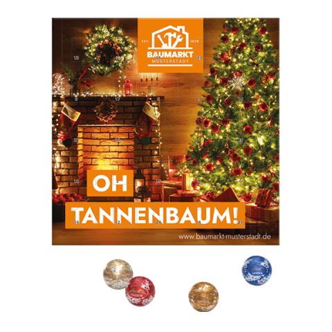 Mini Kugeln Adventskalender Lindt Nicht verfügbar | ohne Werbeanbringung | Blister 100% aus Papier