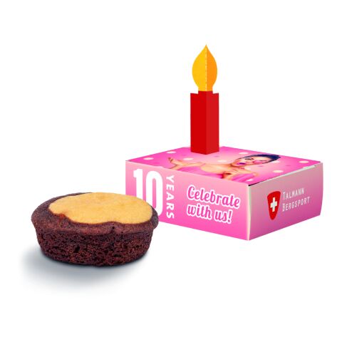 Minikuchen in der Gratulationsbox weiß | 4C-Digitaldruck