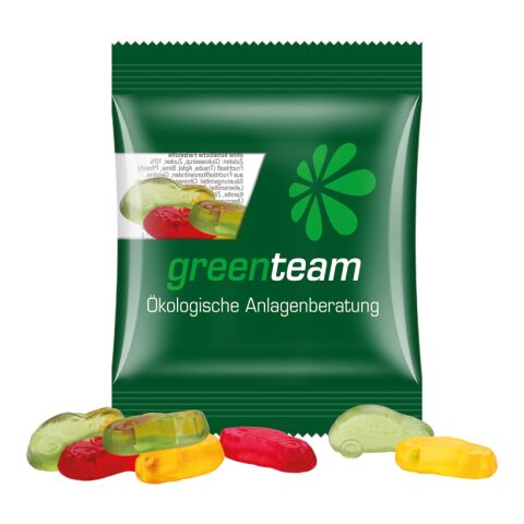Minitüte 10 g Trolli Fruchtgummi Standardformen transparent | ohne Werbeanbringung | Autos | Kompostierbare Folie
