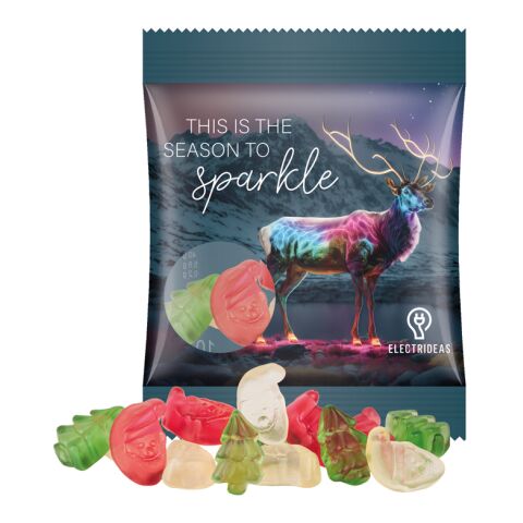 Minitüte 10 g Trolli Fruchtgummi Weihnachtsmischung transparent | Folie