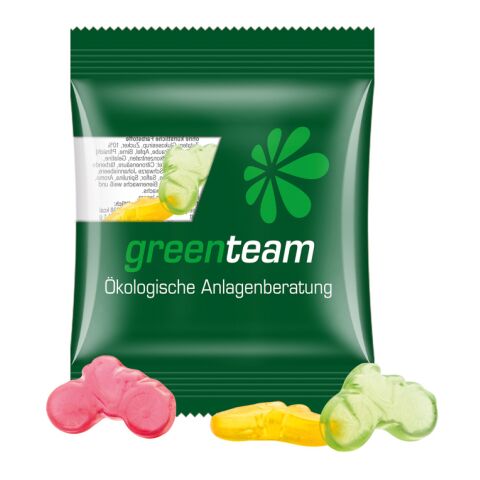 Streuartikel Trolli Fruchtgummi Minitüte – bunt gemischt – mit bedrucktem Etikett 15 g für professionelle Kunden-Akquise auf Messen
