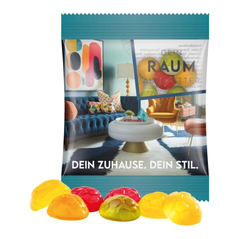Fußball-Design Minitüte 10 g Trolli Fruchtgummi Standardformen transparent | ohne Werbeanbringung | Folie
