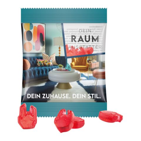Werbeartikel Minitüte 10 g Trolli Fruchtgummi Sonderformen – transparent – mit Logo bedruckt