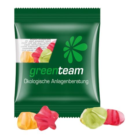 Werbeartikel Minitüte 15 g Trolli Fruchtgummi Standardformen – transparent – mit Logo bedruckt