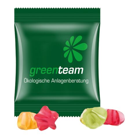 Werbeartikel Minitüte 10 g Trolli Fruchtgummi Standardformen – weiß – mit Logo bedruckt