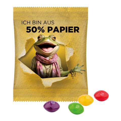 Minitüte 10 g Skittles Kaubonbons 4c Euroskala - Folie | Folie mit ca. 50% Papier
