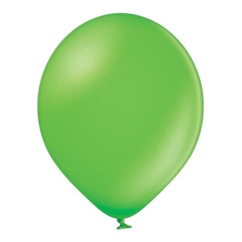 Werbeartikel Luftballon Metallic – grün – mit Logo bedruckt 80/90 cm für Messen und Events