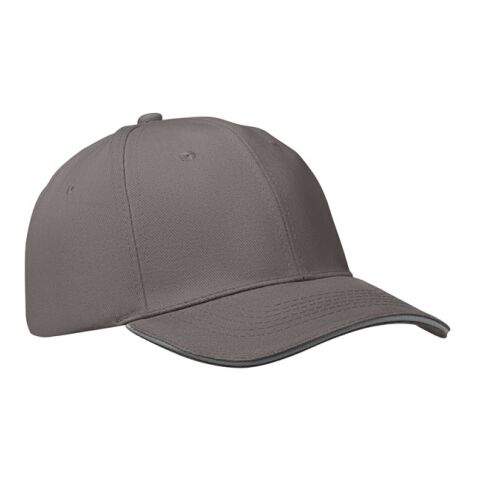 6-Panel-Baseball-Cap Dunkelgrau/Grau | ohne Werbeanbringung | Nicht verfügbar | Nicht verfügbar | Nicht verfügbar