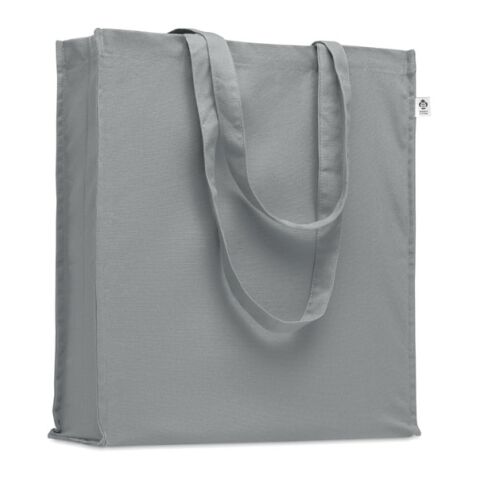 Werbeartikel Einkaufstasche Organic Cotton – grau – mit Logo bedruckt