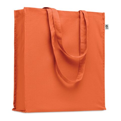 Werbeartikel Einkaufstasche Organic Cotton – orange – mit Logo bedruckt