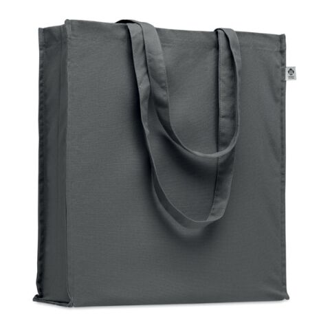 Werbeartikel Einkaufstasche Organic Cotton – dunkelgrau – mit Logo bedruckt