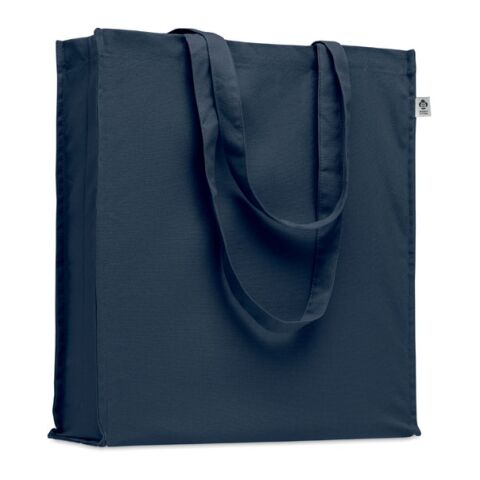 Werbeartikel Einkaufstasche Organic Cotton – marineblau – mit Logo bedruckt