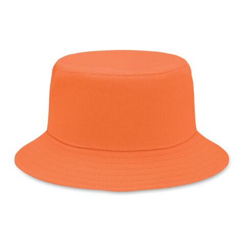 Werbeartikel Bucket Hut 260g/m² – orange – Hut mit Logo bedruckt