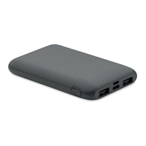 Werbeartikel Powerbank 5000 mAh | dunkelgrau | mit Logo bedrucken