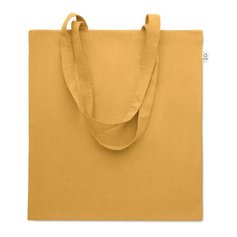 Werbeartikel Einkaufstasche recy. Baumwolle – Ochre – Jutebeutel / Stoffbeutel / Baumwolltasche / Stofftasche mit Logo bedruckt