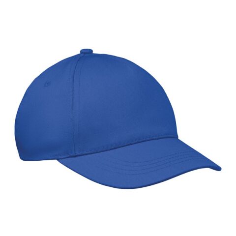 Corporate-Fashion Cap Kinder 5-Panel-Baseball-Cap – königsblau – mit Logodruck Baumwolltwill 180 g/m² mit Klettverschluss klassisches Baseball Cap