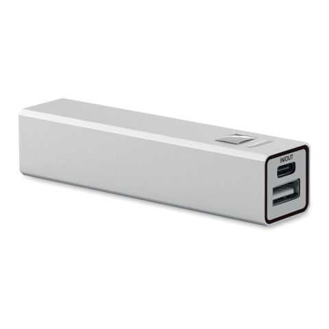 2600 mAh Powerbank silber glänzend | ohne Werbeanbringung | Nicht verfügbar | Nicht verfügbar