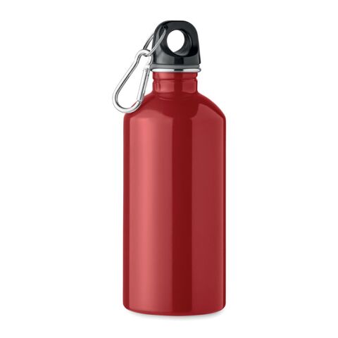 Mitarbeitergeschenk Trinkflasche Edelstahl – rot – mit Logodruck 500ml 90% r-Edelstahl auslaufsicher, nachhaltige Mehrwegflasche