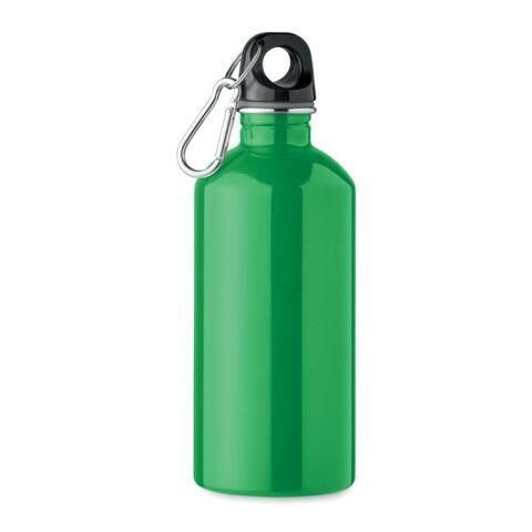 Nachhaltiger Werbeartikel Trinkflasche recycelter 500 ml – grün – mit Logo bedruckt