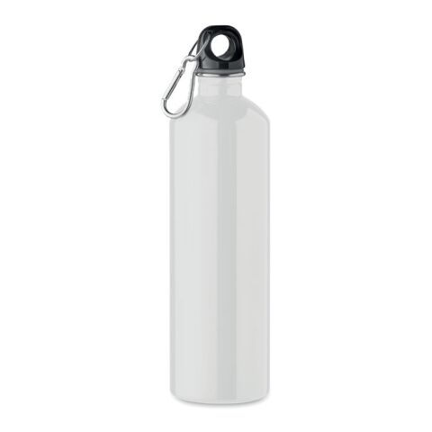 Nachhaltiger Werbeartikel Trinkflasche recycelter 750ml – weiß