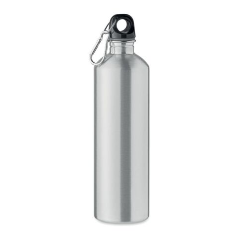 Nachhaltiger Werbeartikel Trinkflasche recycelter 750ml – mattsilber