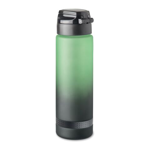 Sport-Werbemittel Sport-Trinkflasche RPET – grün – mit Logo bedruckt 1l BPA-frei mit Sicherheitsverschluss für Sportevents & Turniere
