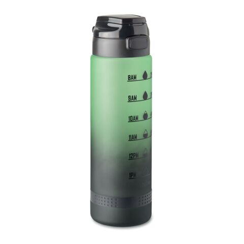 Werbeartikel Sport-Trinkflasche RPET 1L – grün – mit Logo bedruckt