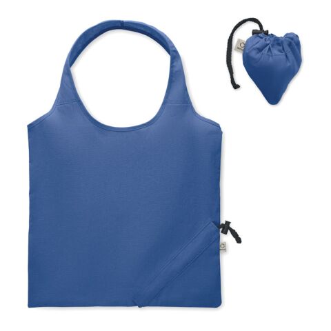 Werbeartikel Faltbare Einkaufstasche – königsblau – mit Logo bedruckt