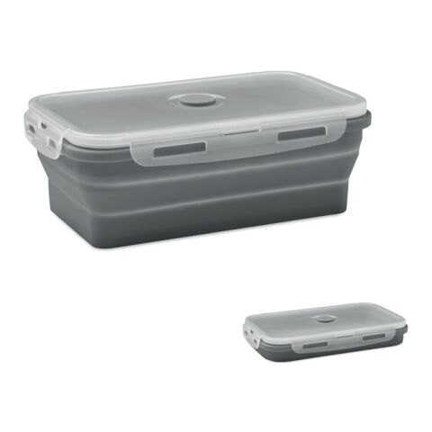 Faltbare Lunchbox 1200ml dunkelgrau | ohne Werbeanbringung | Nicht verfügbar | Nicht verfügbar | Nicht verfügbar