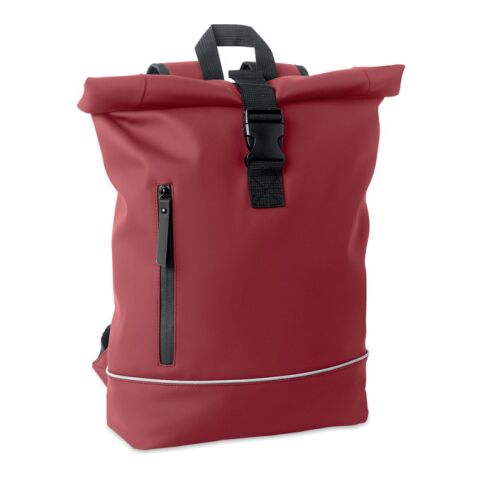 Werbeartikel 15" Rolltop-Laptop-Rucksack | bordeaux | mit Logo bedrucken