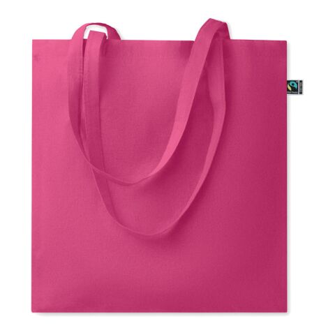 Werbeartikel Einkaufstasche Fairtrade 180g – fuchsia – Einkaufstasche / Werbetasche mit Logo bedruckt
