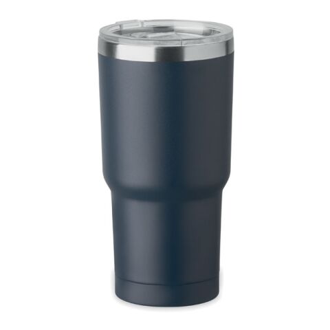 Werbeartikel Doppelwandiger Becher 550ml – marineblau – mit Logo bedruckt