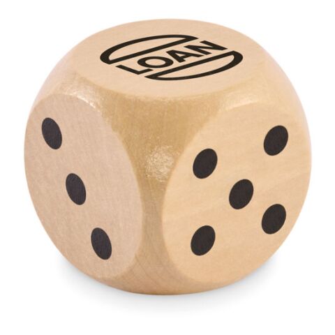 Spielwürfel Schima-Holz Ø 5cm holzfarben | ohne Werbeanbringung | Nicht verfügbar | Nicht verfügbar