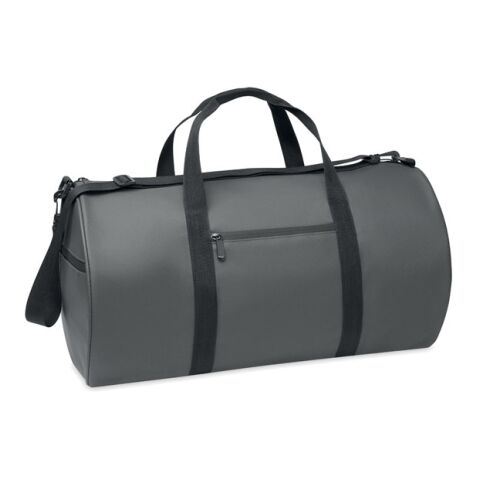 Werbeartikel Sport-/Reisetasche 600D RPET – dunkelgrau – Seesack / Drybag / Beutel mit Logo bedruckt