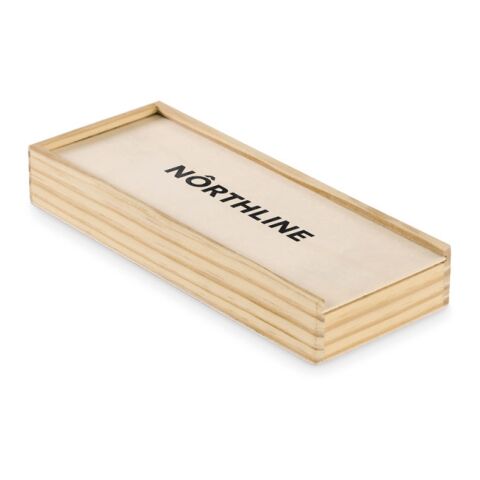 Domino- und Spielkarten-Set holzfarben | ohne Werbeanbringung | Nicht verfügbar | Nicht verfügbar | Nicht verfügbar