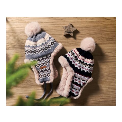 Gestrickte Ohrenmütze grau | ohne Werbeanbringung | Nicht verfügbar | Nicht verfügbar | Nicht verfügbar