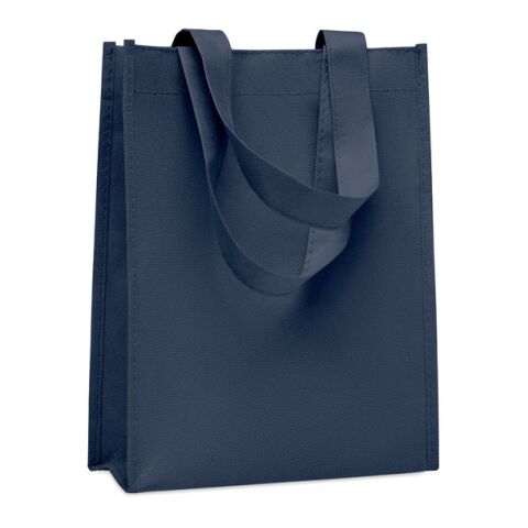 Werbeartikel Kleine Tasche RPET Non-Woven – blau – mit Logo bedruckt