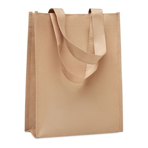 Werbeartikel Kleine Tasche RPET Non-Woven – elfenbein – mit Logo bedruckt