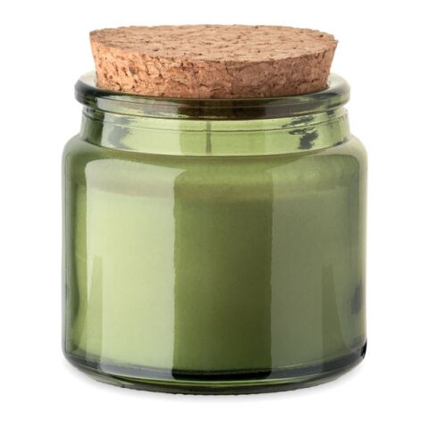 Werbeartikel Kerze aus Pflanzenwachs 70g | grün | mit Logo bedrucken